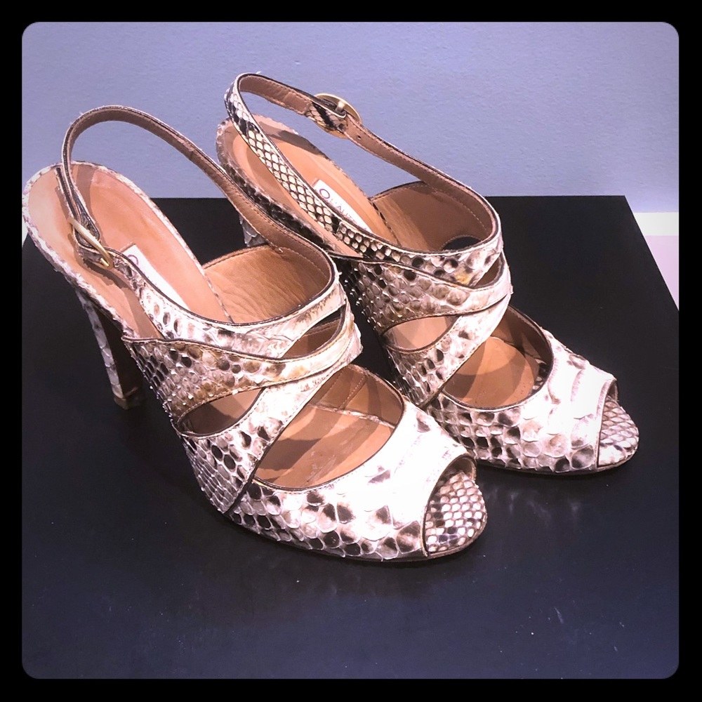 Gorgeous L’autre Chose Python Sandals - image 1